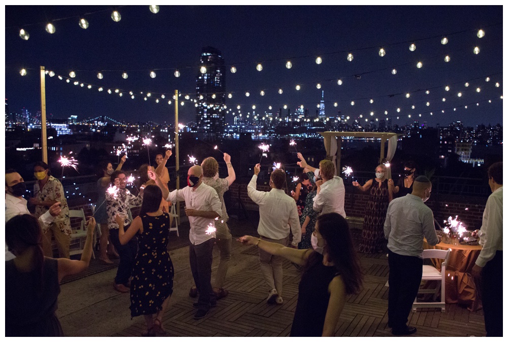 Greenpoint Loft Wedding Ceremony, Rooftop Brooklyn Wedding, Nova Events Inc